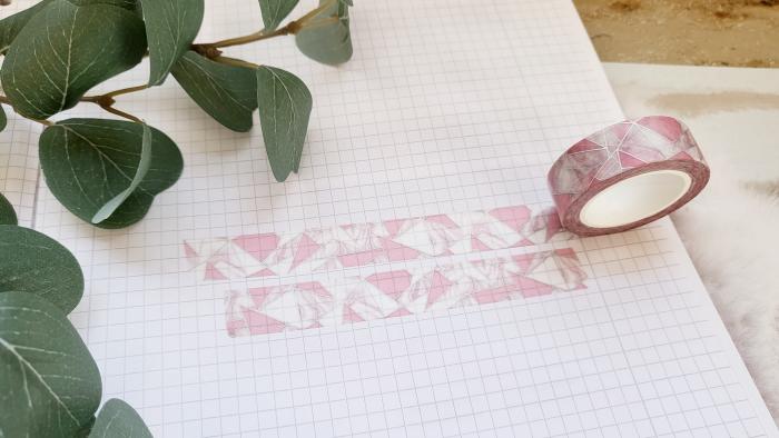 Washi Tape rosa Marmor